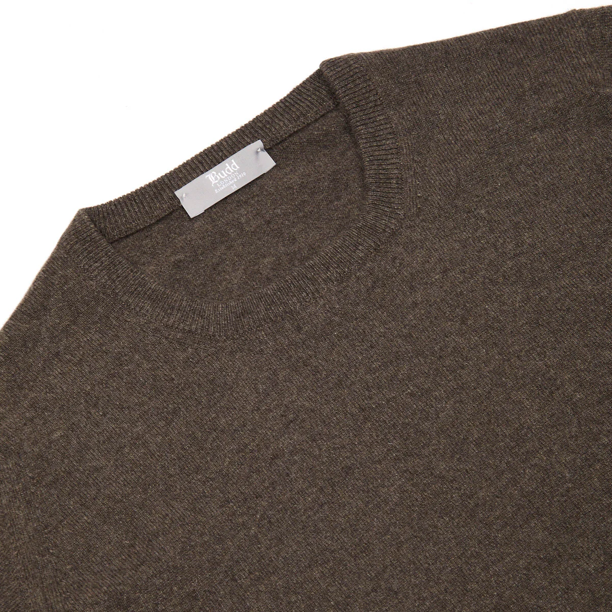 Alston Cashmere Crew Neck Jumper in Pepperpot - Image 3