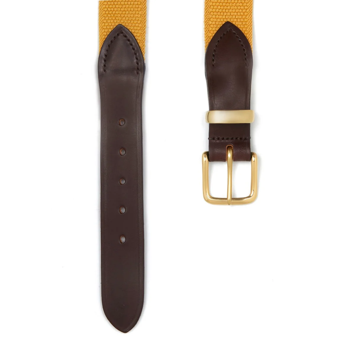 Bridle Leather Webbing Belt in Tan - Image 2