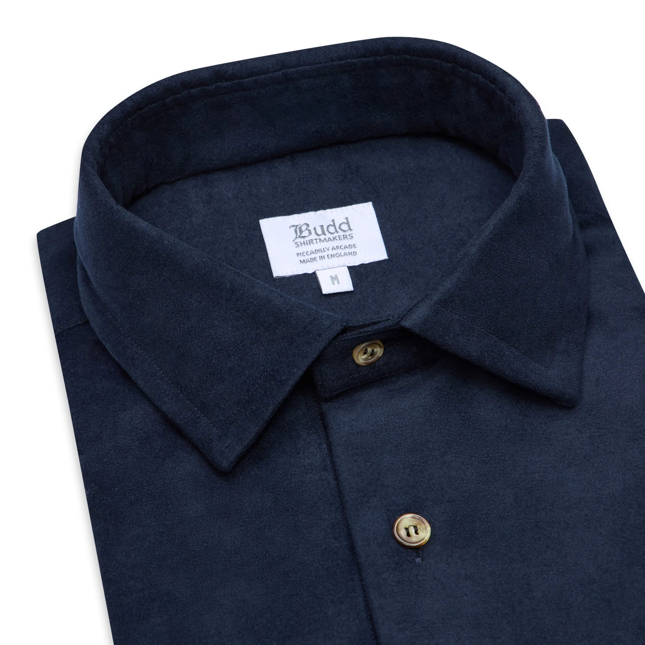 Casual Fit Moleskin Overshirt in Navy - Image 5