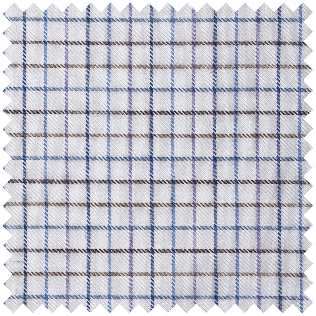 Check Cotton and Cashmere in Lilac and Blue