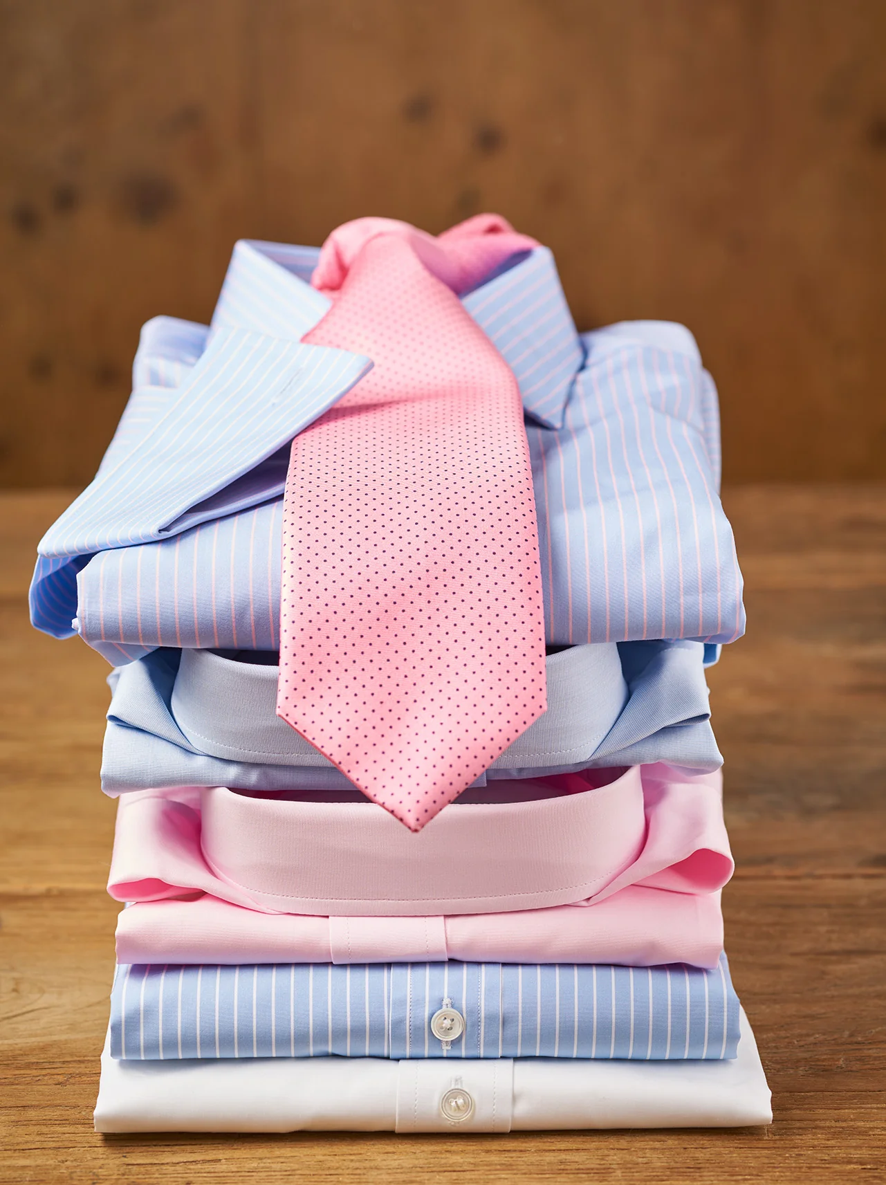 Classic Fit Sea Island Cotton Stripe Double Cuff Shirt in Blue and White - Image 5