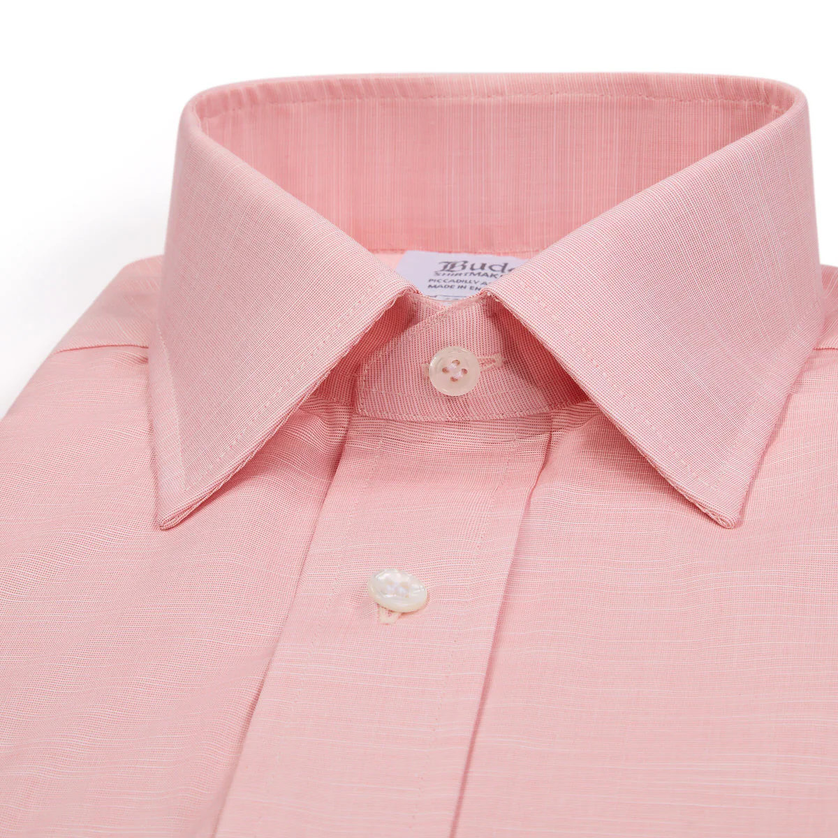 Classic Fit Swiss Twill Button Cuff Shirt in Pink - Image 2