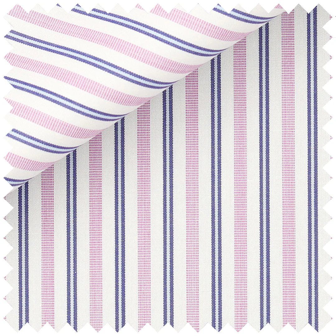 Double Pinstripe in Blue and Pink - Image 2
