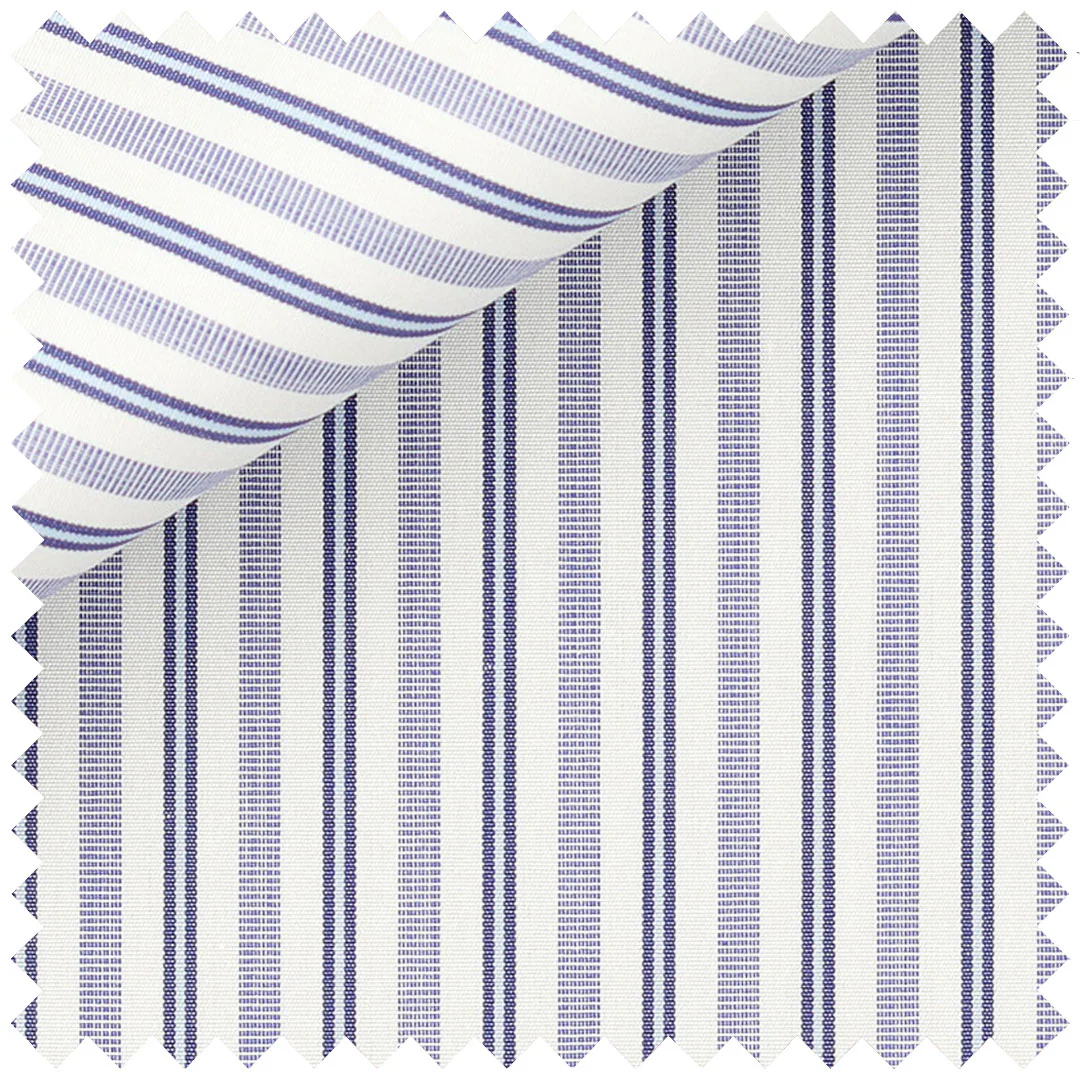 Double Pinstripe in Navy and Blue - Image 2
