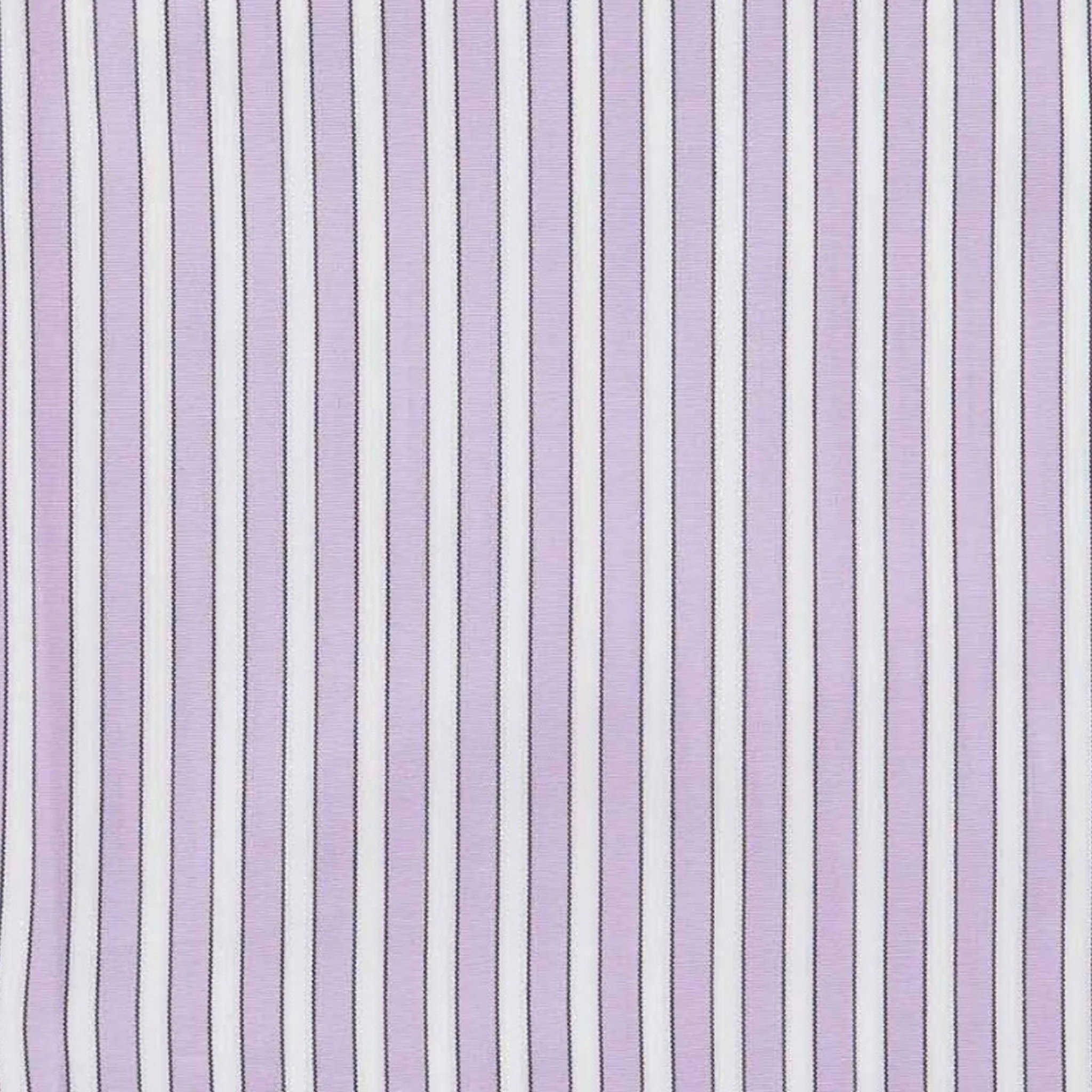 Exclusive Budd Stripe Cotton Dressing Gown in Lilac - Image 3