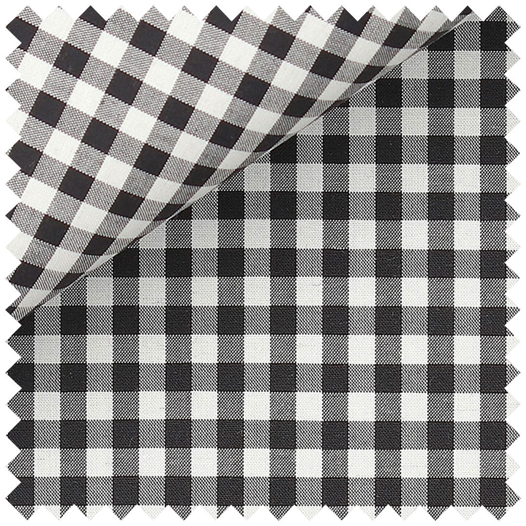 Gingham Check in Black - Image 2