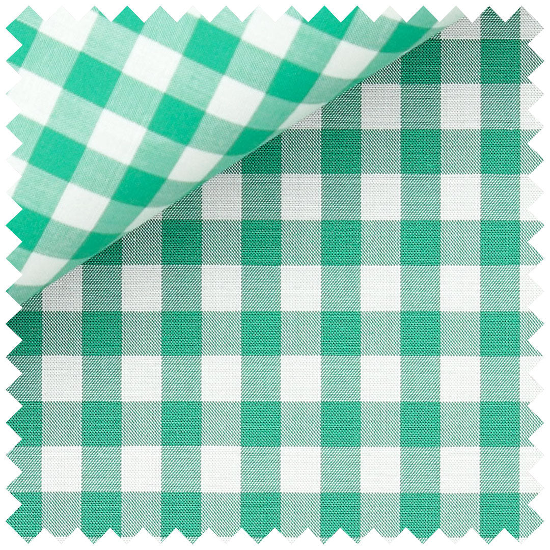 Gingham Check in Green - Image 2