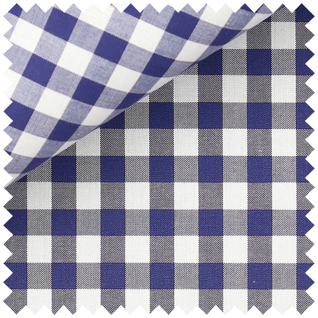 Gingham Check in Navy - Image 2