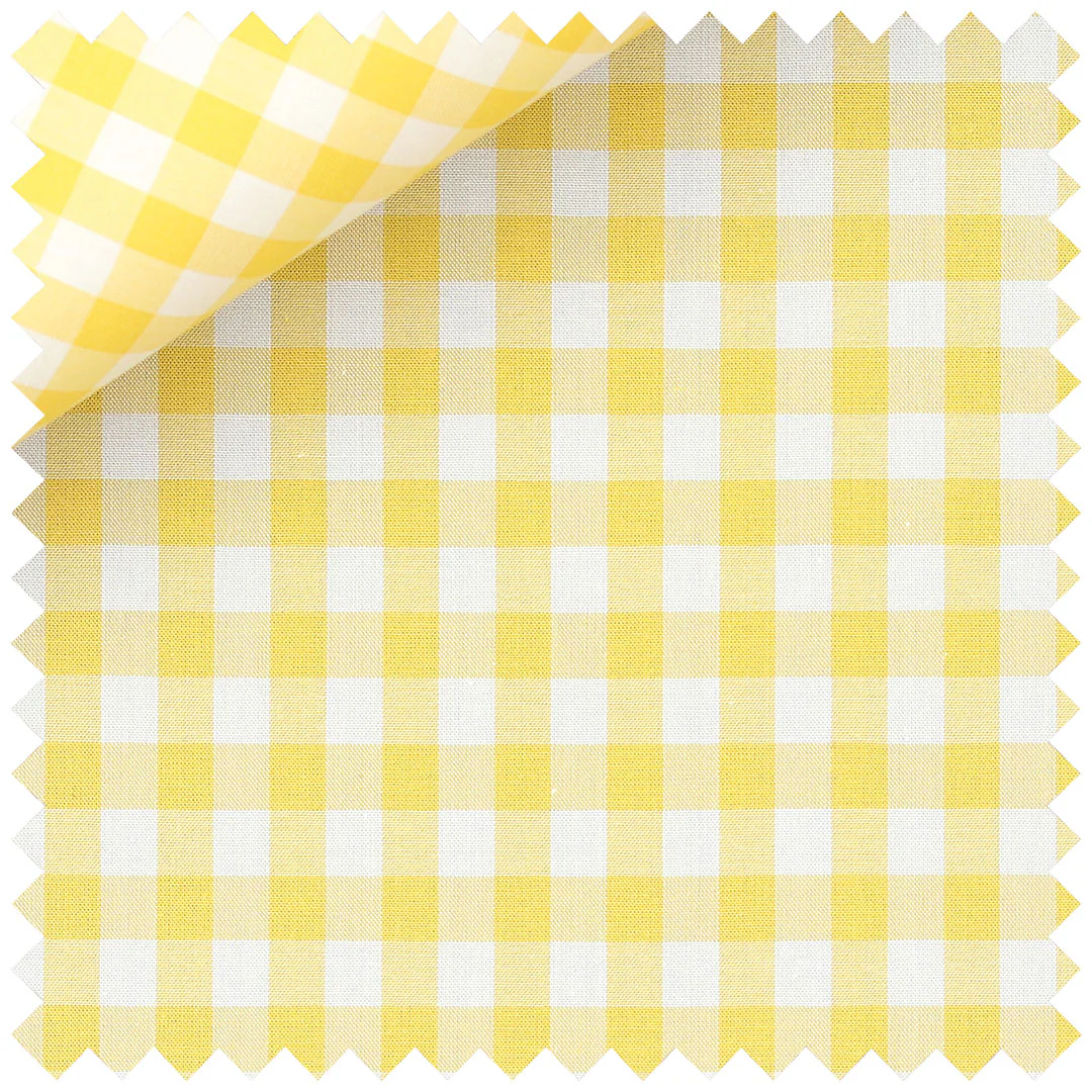 Gingham Check in Yellow - Image 2