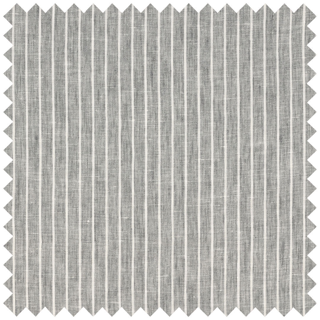 Grey pencil stripe linen with Aloe