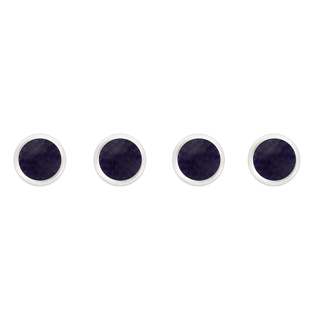 Hammered Cloisonné Studs in Purple