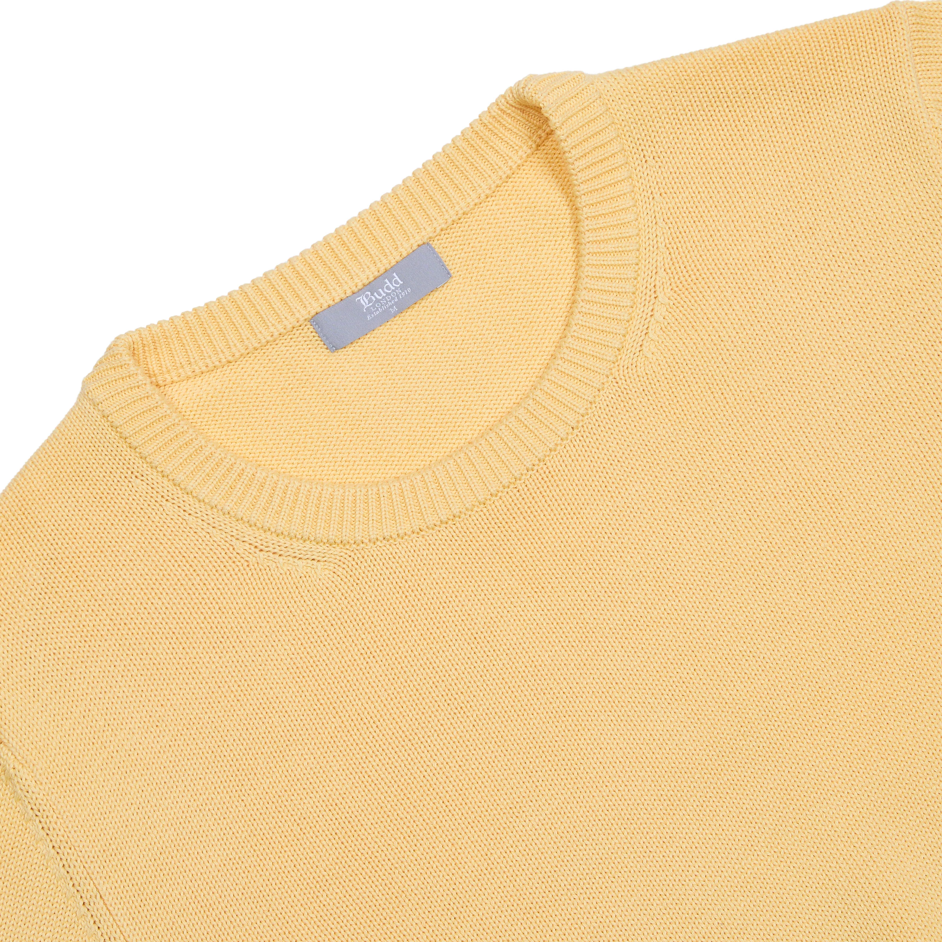 Hayle Cotton Relaxed Knit Crew Neck Jumper in Laguna - Image 3