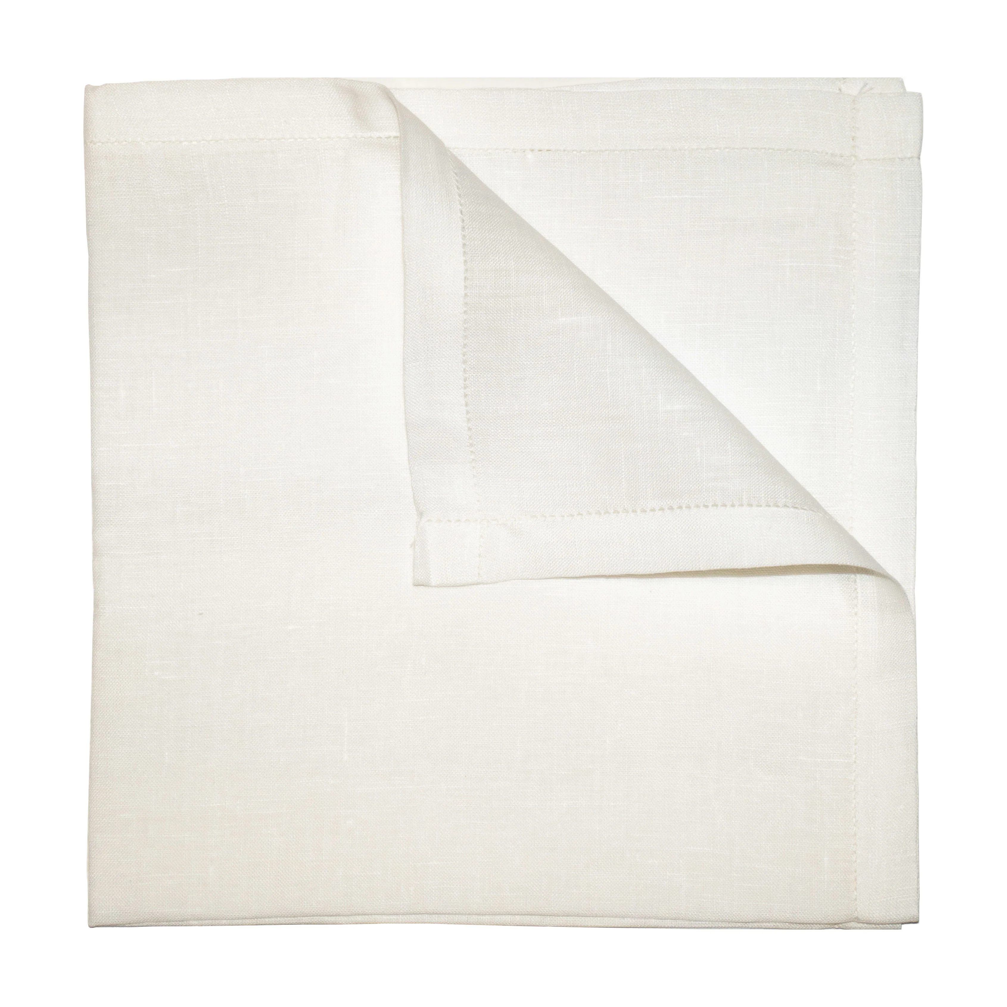 Hemstitch Snuff Handkerchief in White