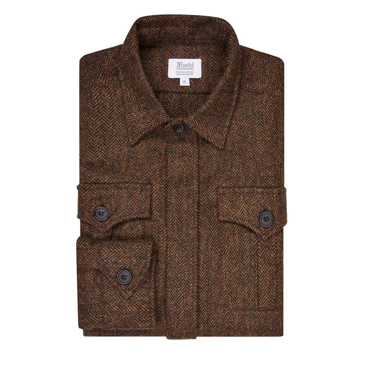 Herringbone Tweed Safari Jacket in Ashdown - Image 3