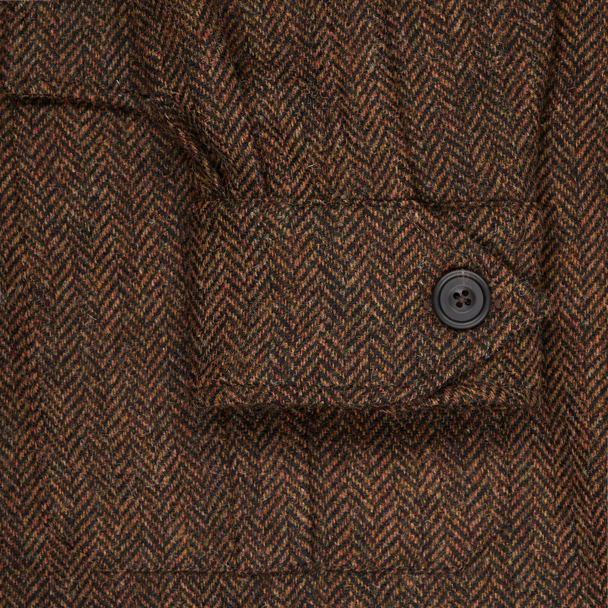 Herringbone Tweed Safari Jacket in Ashdown - Image 4