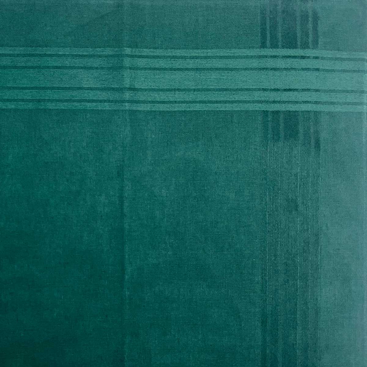 Italian Cotton Satin Border Bandana Handkerchief in Bottle Green - Image 2