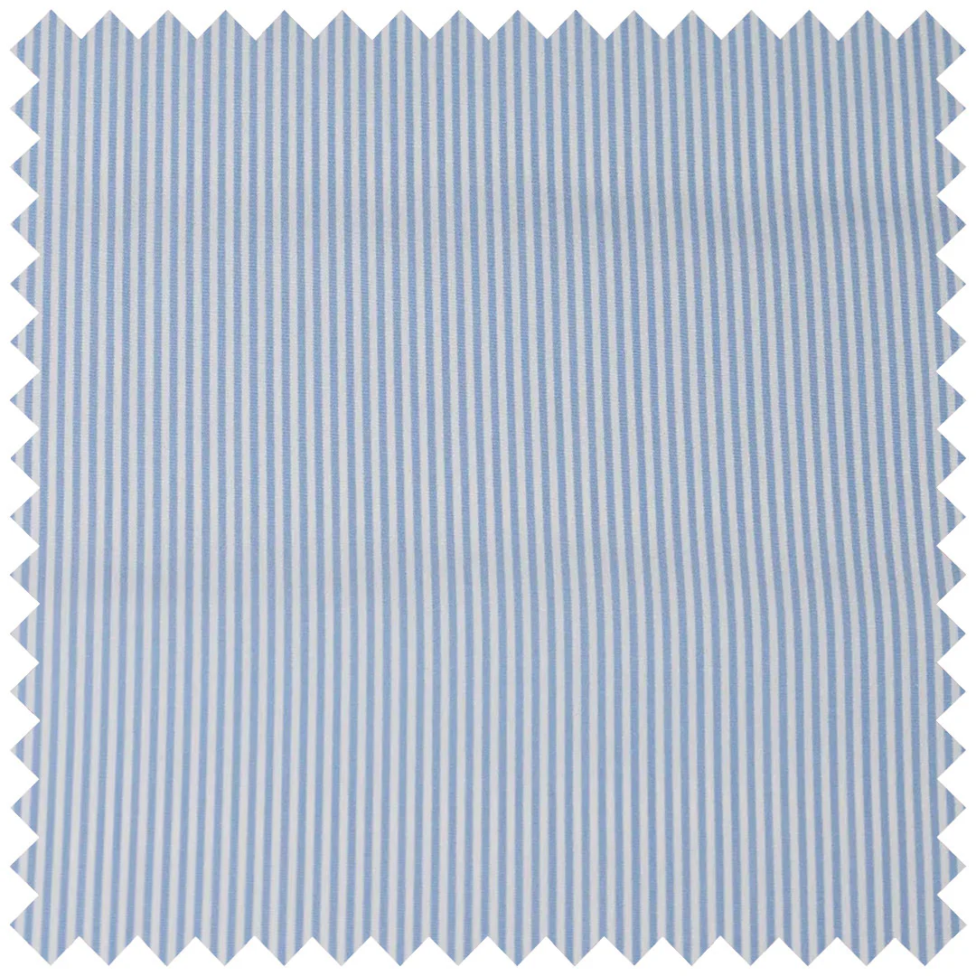 Light blue Bengal stripe in Supraluxe cotton