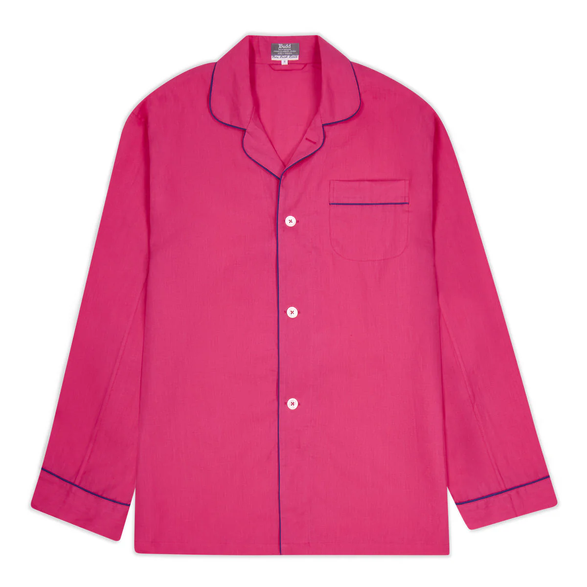 Linen Pyjamas in Bright Pink - Image 2