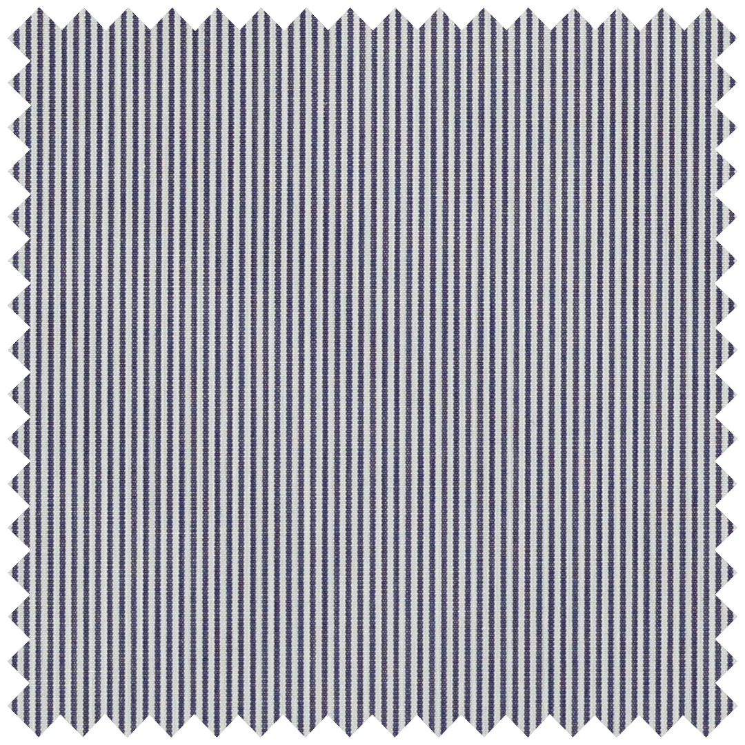 Loro Piana Navy Hairline Stripe - Image 2