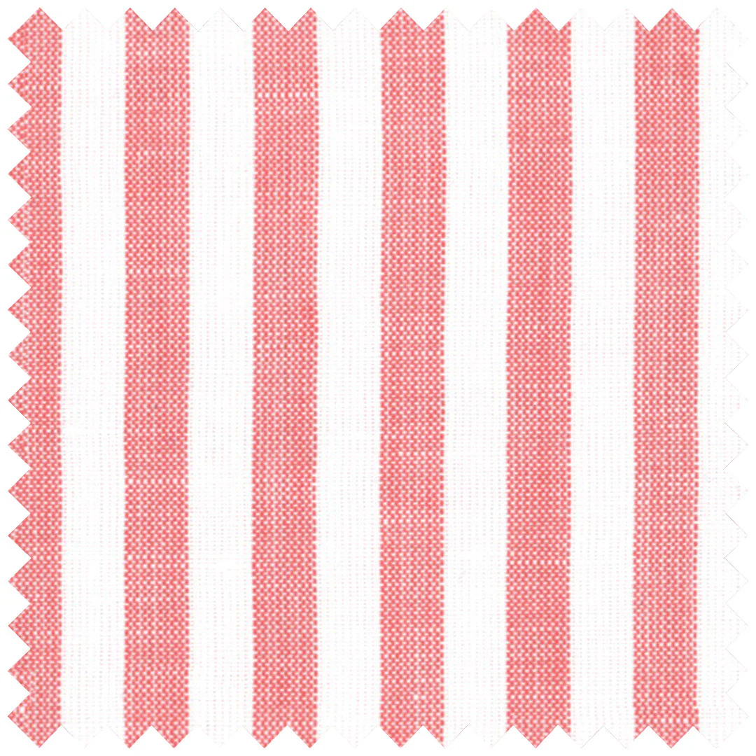 Loro Piana Red Candy Stripe Cotton and Linen