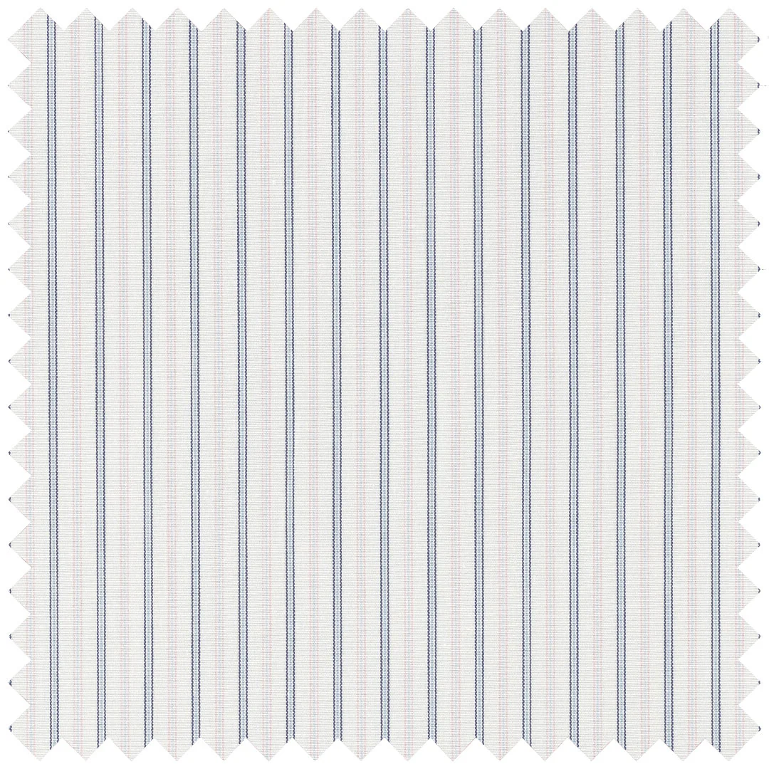 Pencil Stripe in Blue and Pink