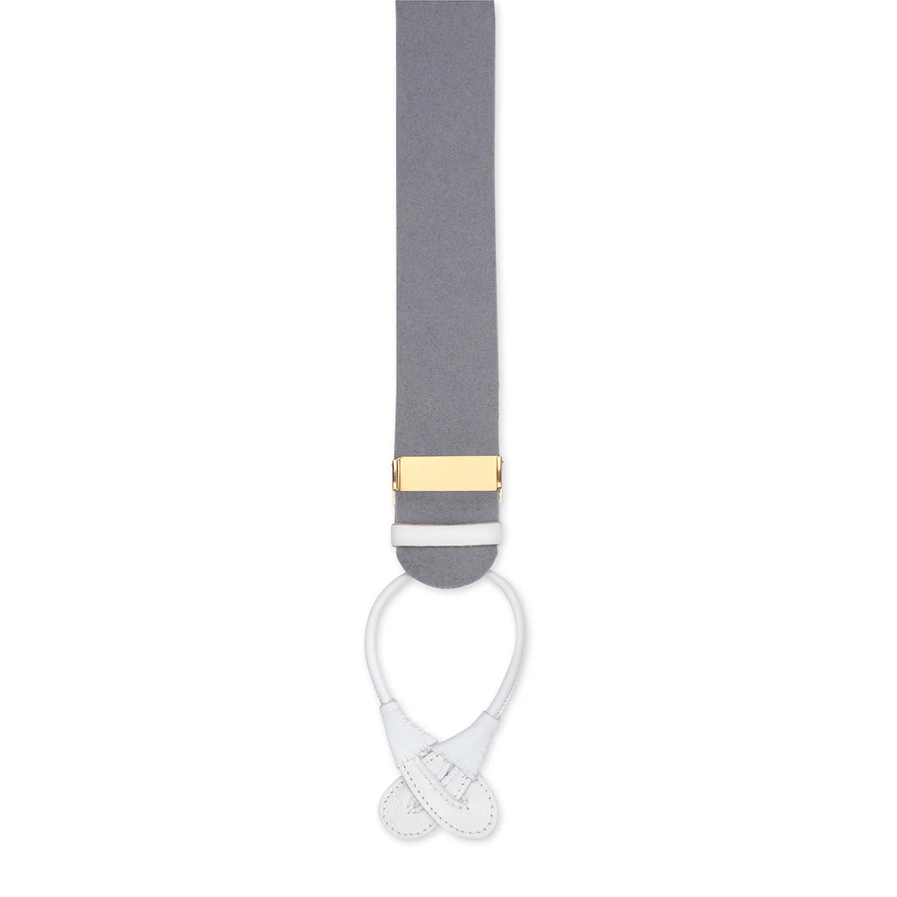 Plain Boxcloth Braces in Grey - Image 3