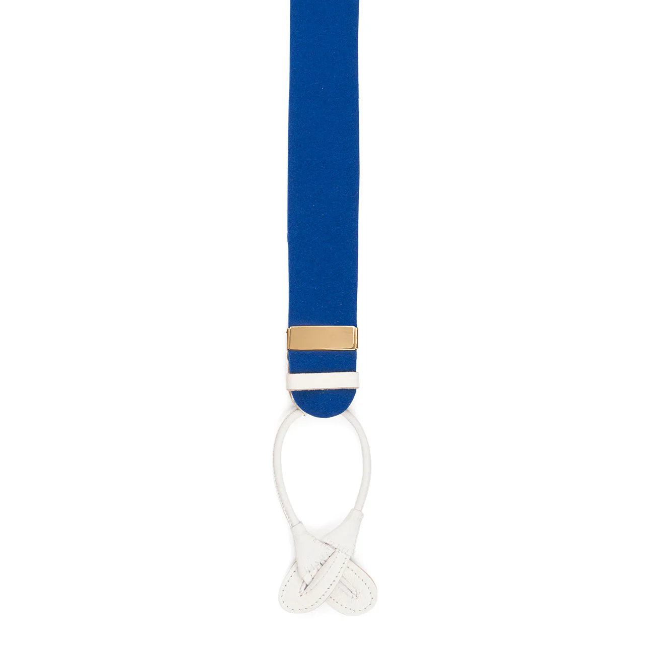 Plain Boxcloth Braces in Royal Blue - Image 2