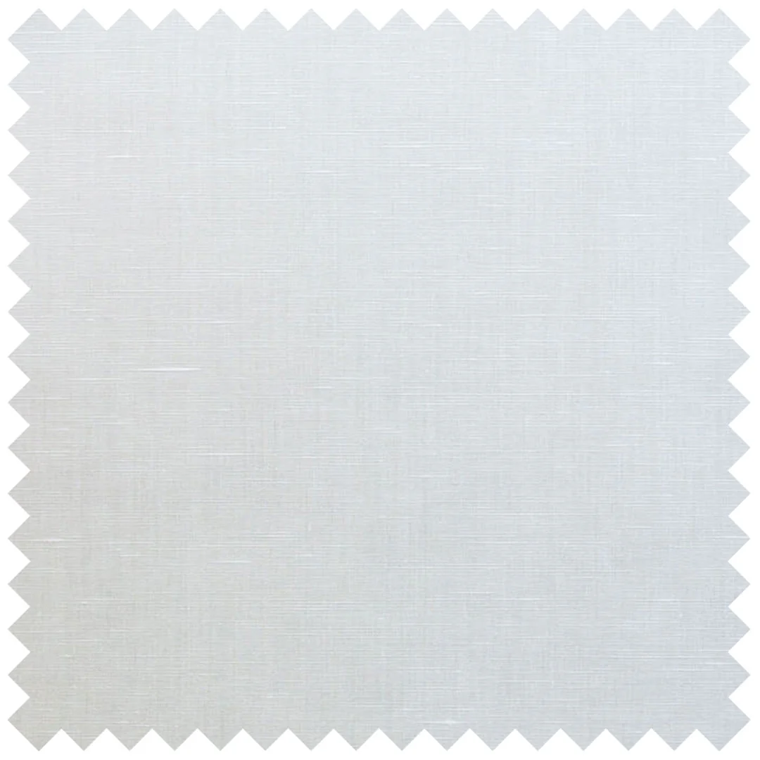 Plain Cotton and Linen in White