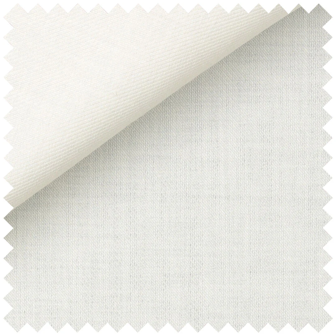 Plain Cotton Cashmere in Ivory - Image 2