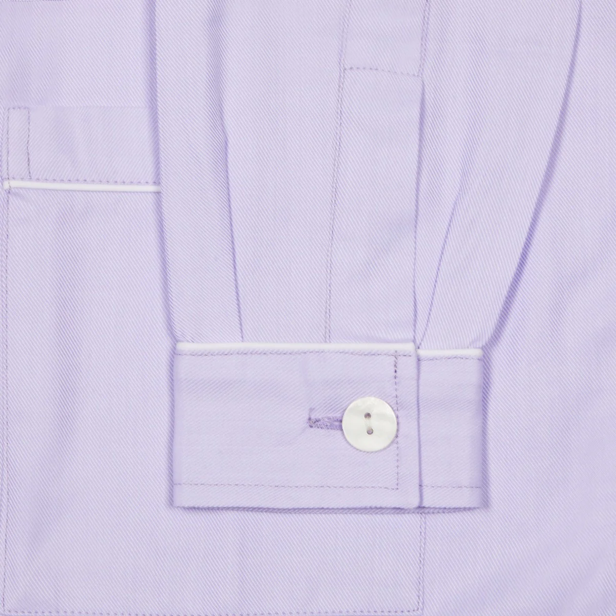 Plain Fine Twill Women's Pyjamas in Lilac - Image 2