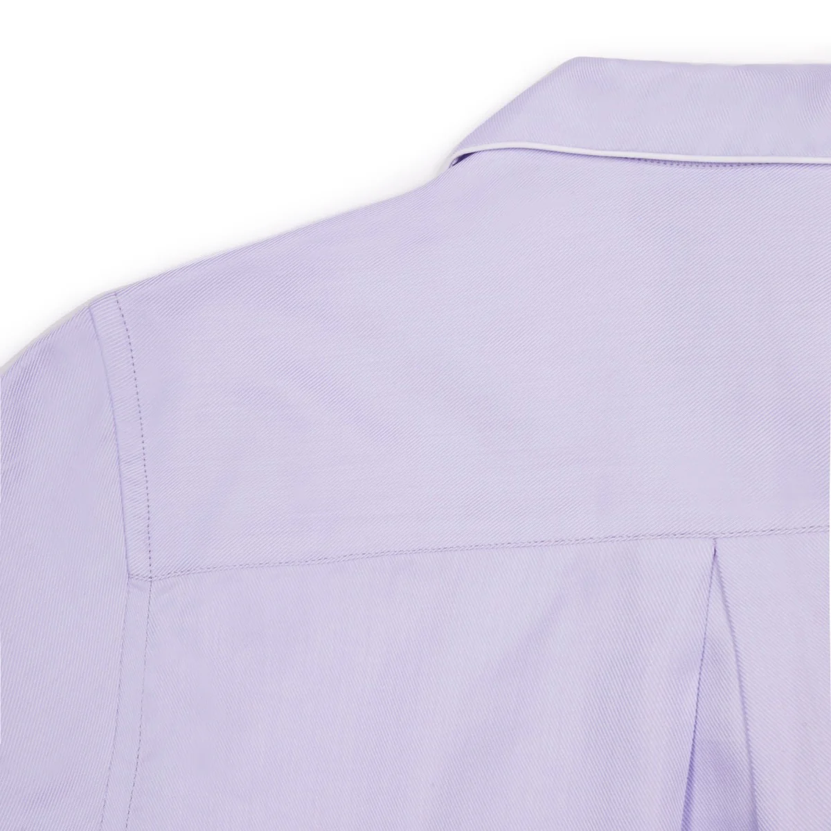 Plain Fine Twill Women's Pyjamas in Lilac - Image 3