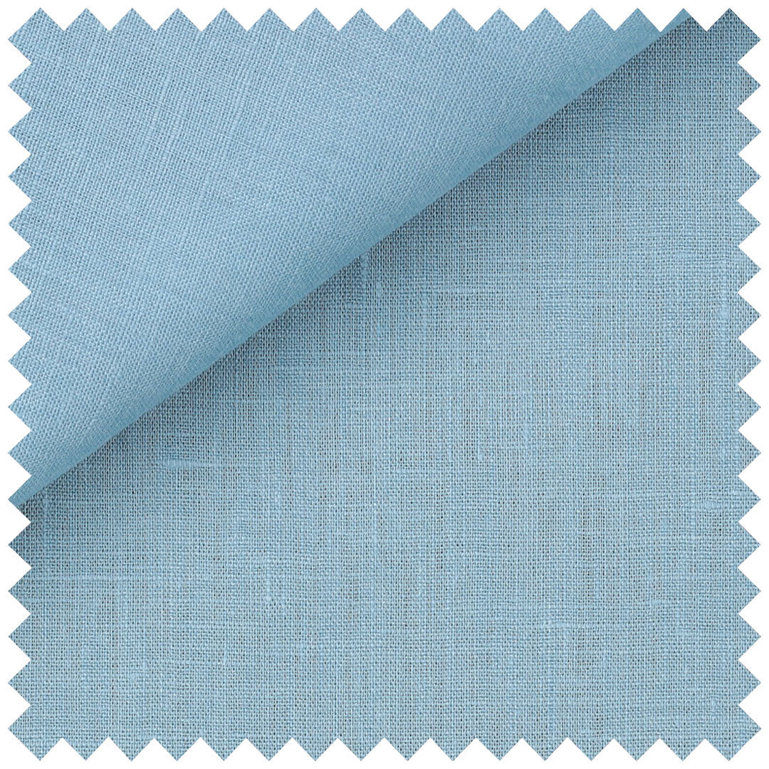Plain Linen in Blue - Image 2