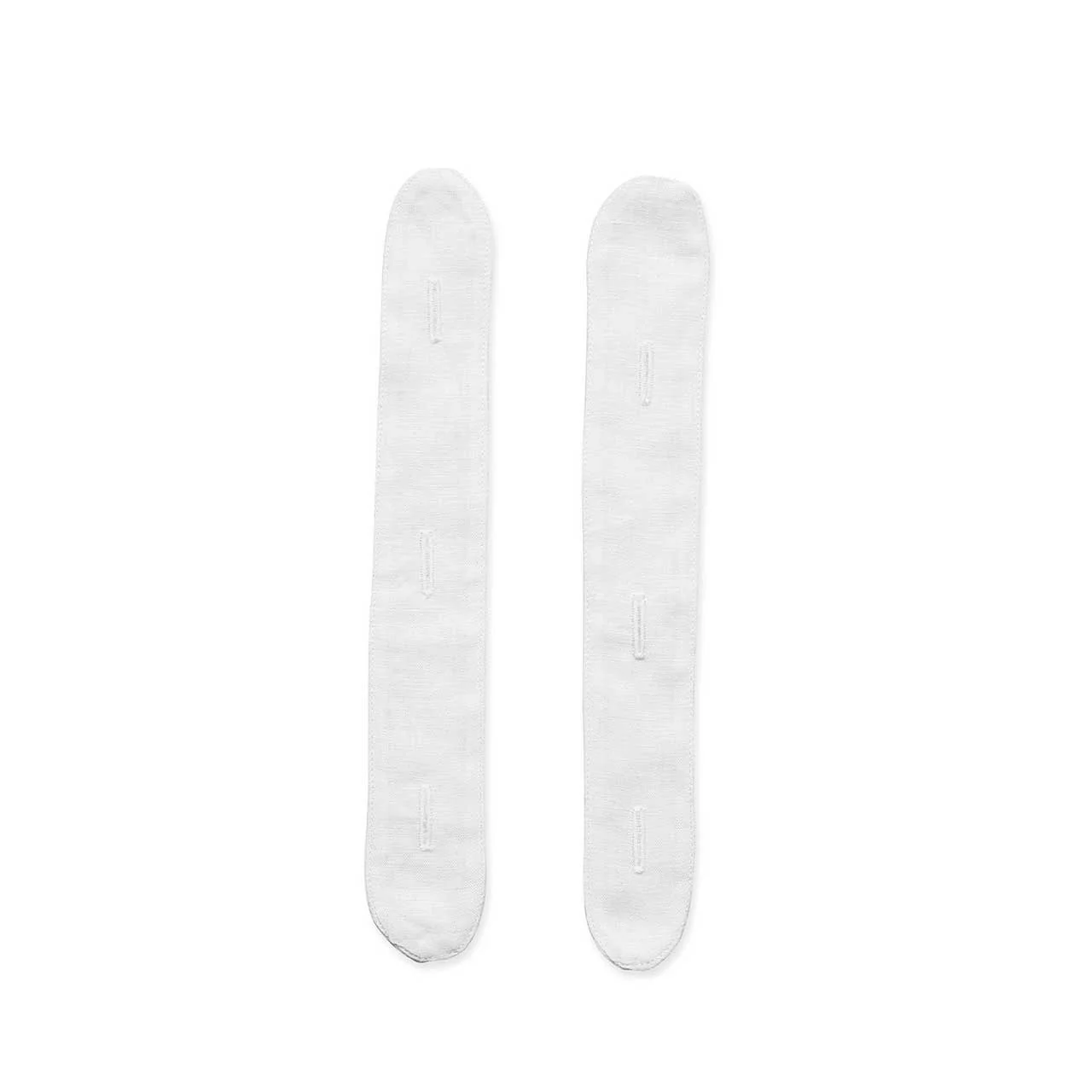 Plain Linen Waistcoat Slips in White