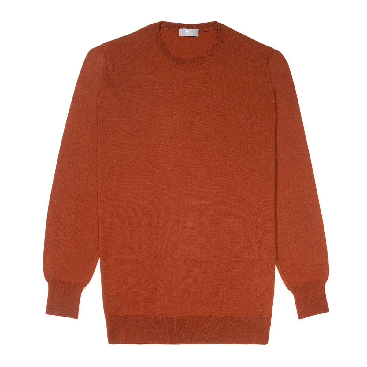 Merino Wool Crew Neck Jumper in Cayenne