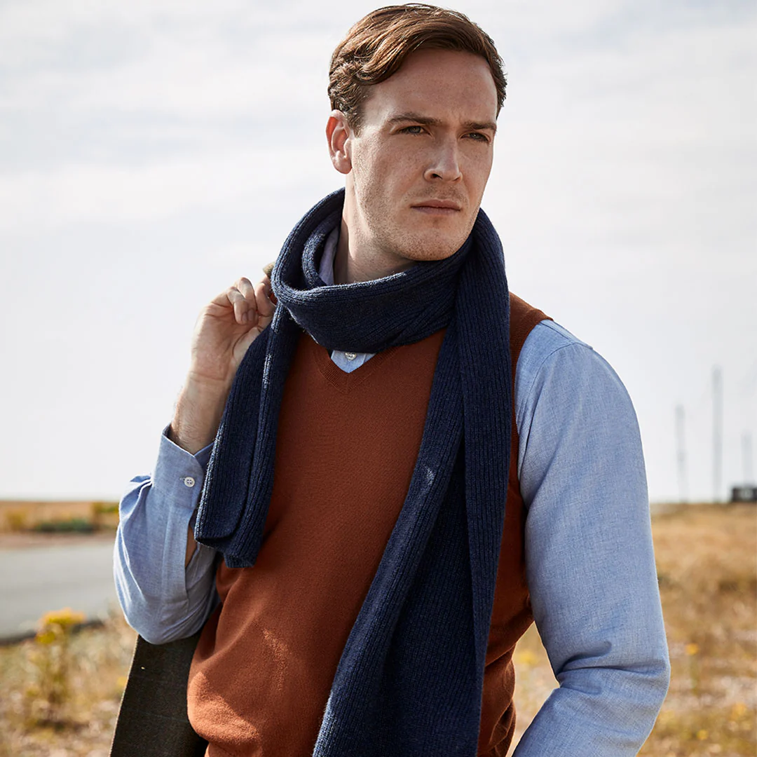 Merino Wool Slip Over Jumper in Cayenne - Image 3