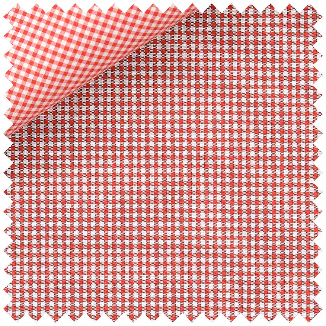 Red Zephir Gingham Check - Image 2