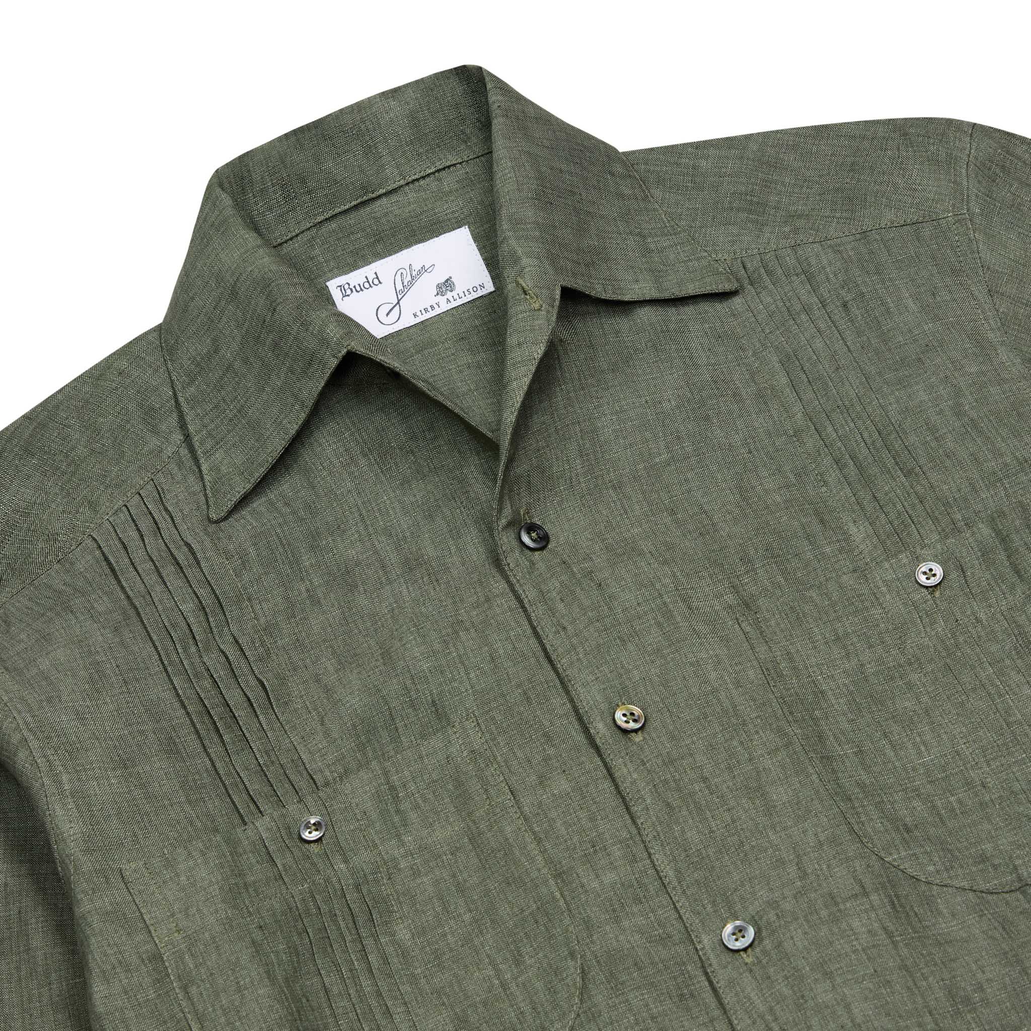 Signature Guayabera Shirt in Khaki - Image 4