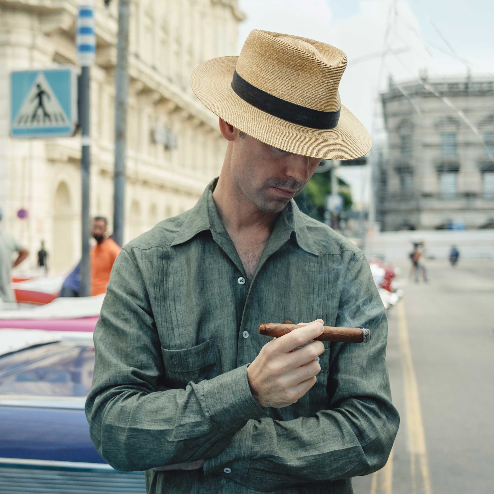 Signature Guayabera Shirt in Khaki - Image 6
