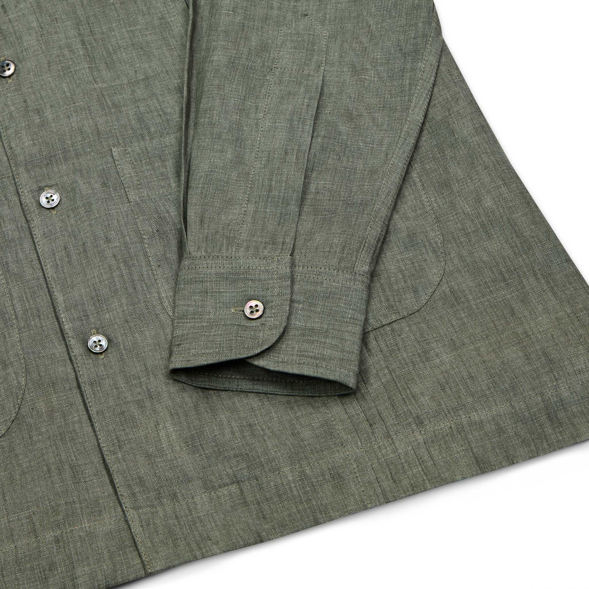 Signature Guayabera Shirt in Khaki - Image 7