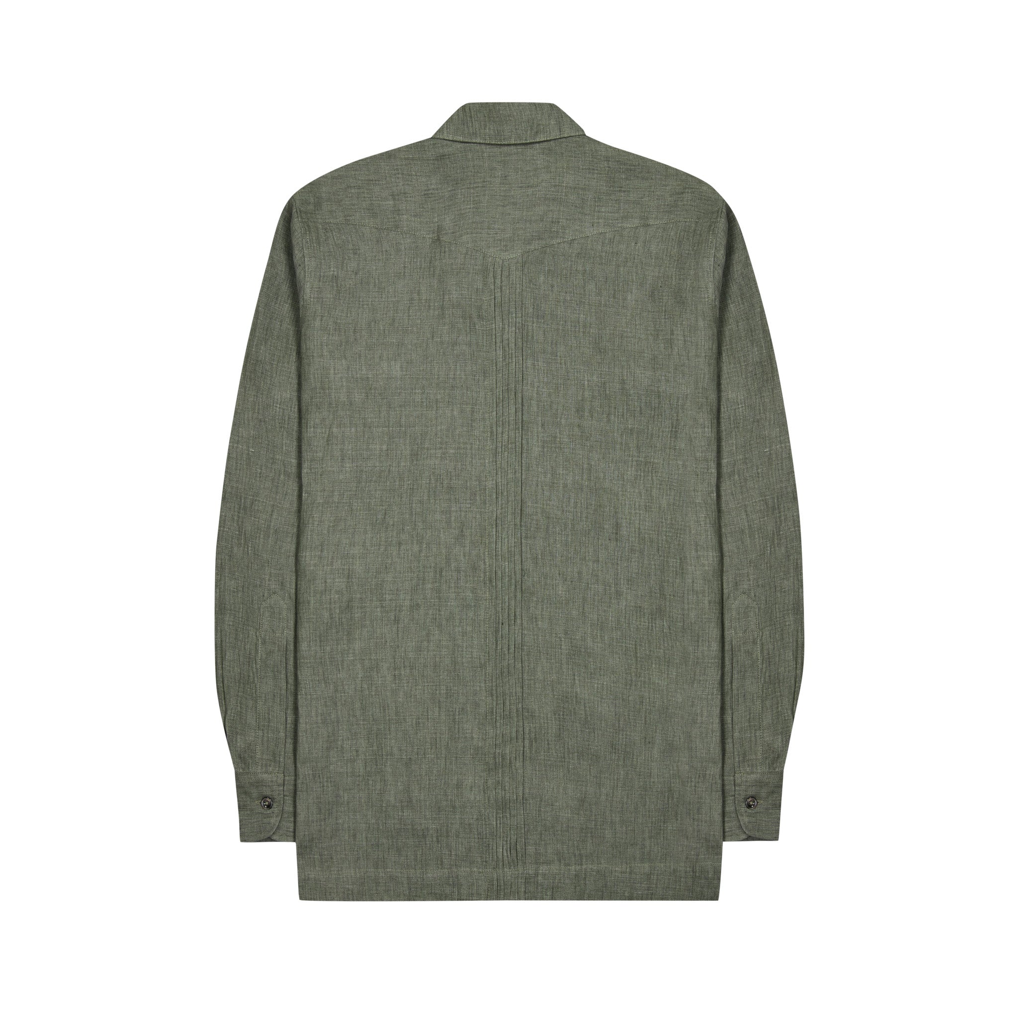 Signature Guayabera Shirt in Khaki - Image 9