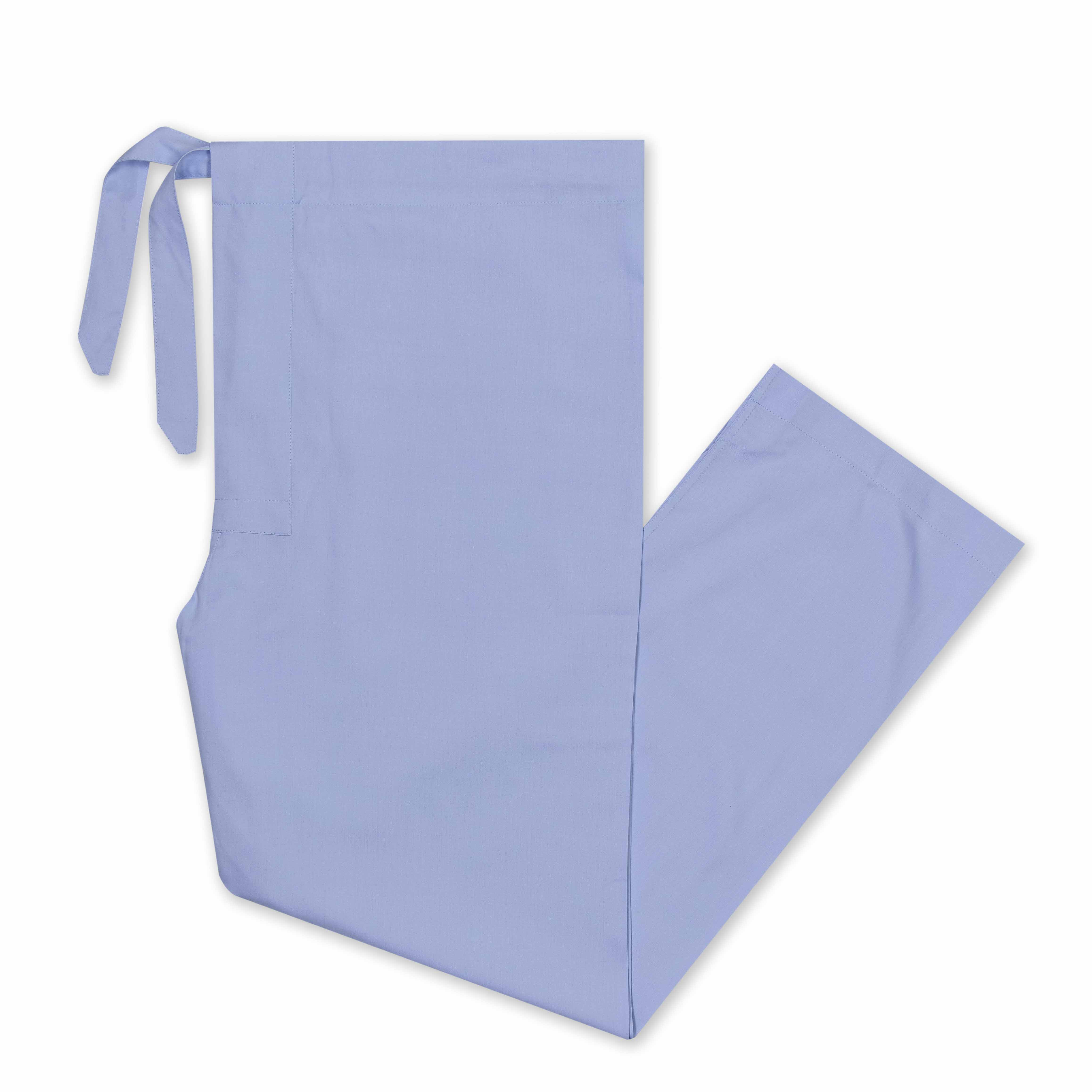 Silk Pyjamas in Sky Blue and Chocolate - Image 5