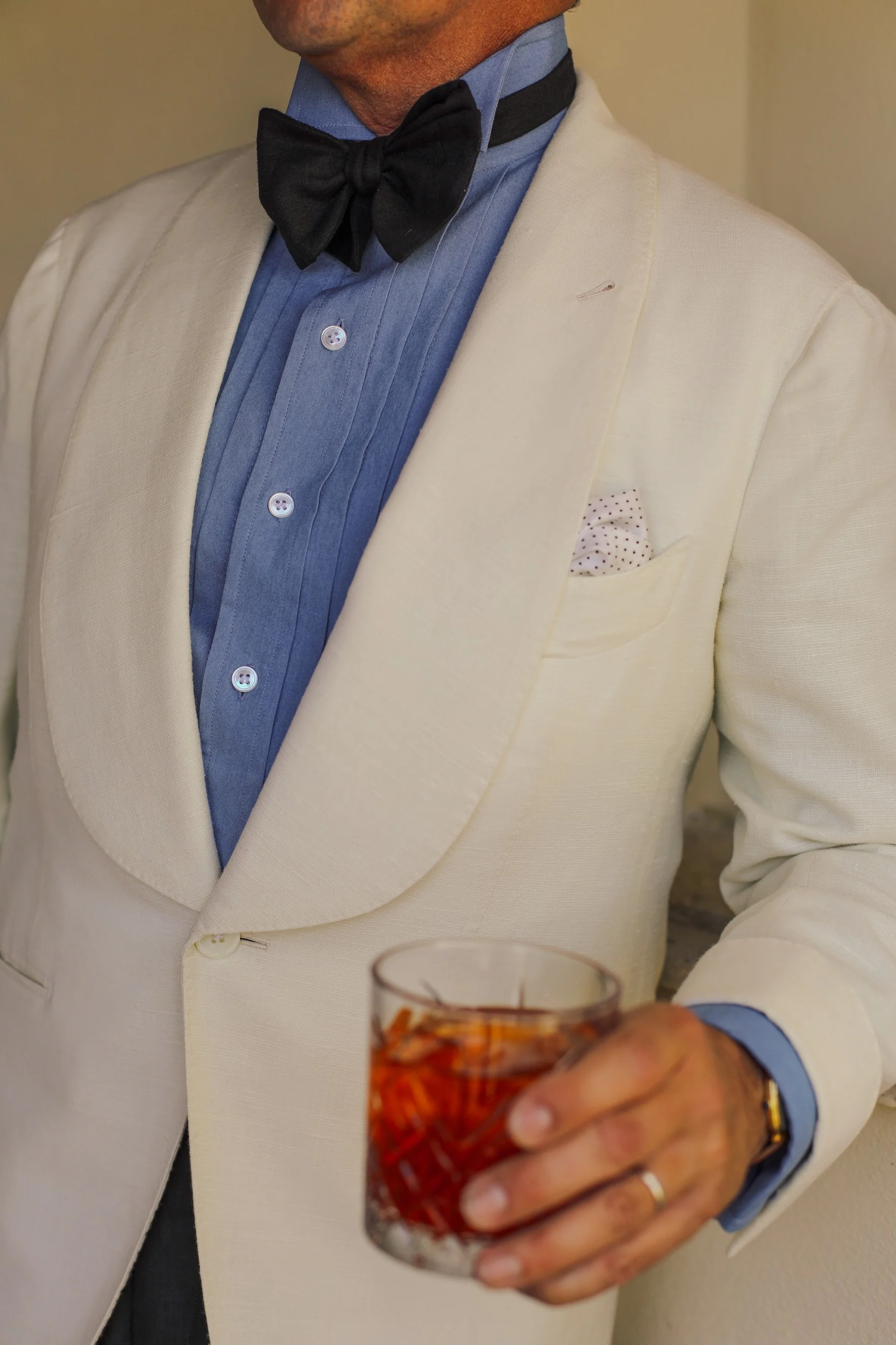 Special Order WMB Brown x Budd Hand-Pleat Shirt with Wing Collar - Image 9