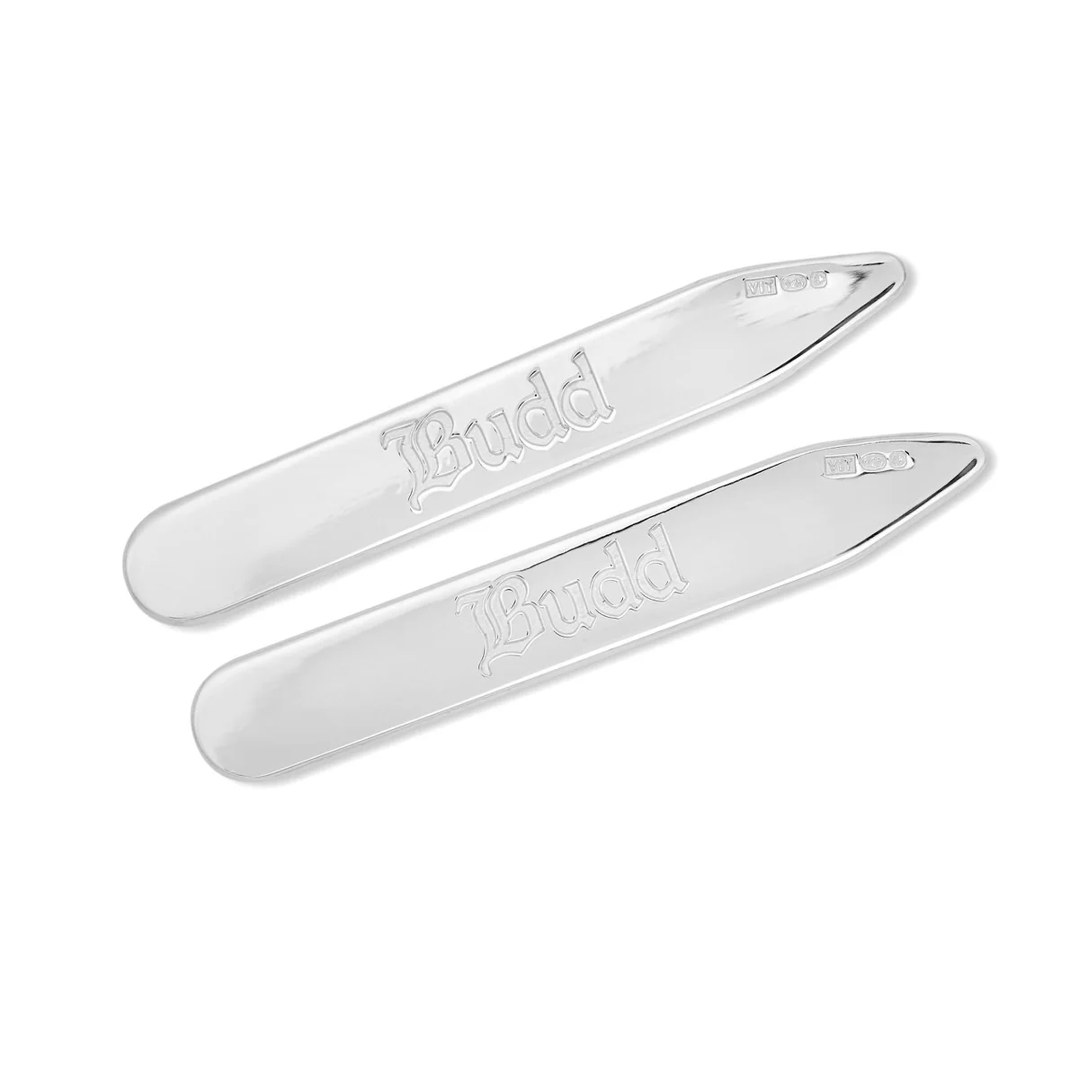 Sterling Silver Budd Emblem Collar Stays