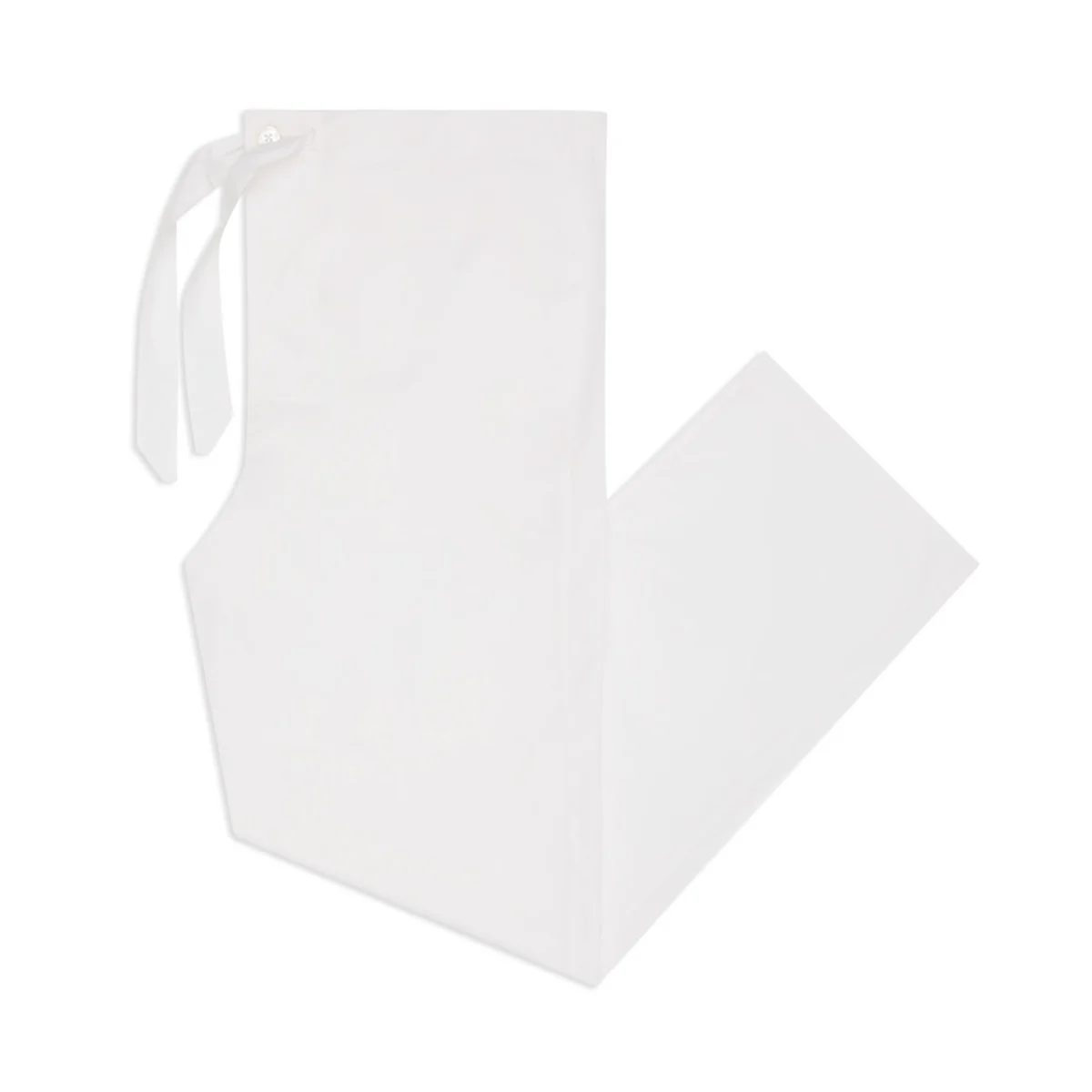 Tailored Fit Plain Batiste Pyjamas in White and Navy - Image 3