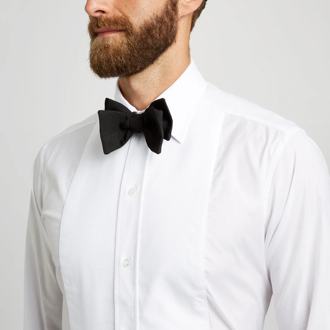 Tailored Fit Plain Marcella Double Cuff Dress Shirt in White - Image 4