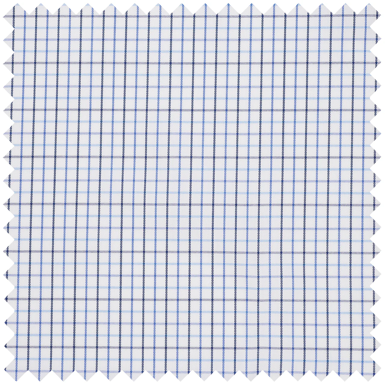 Tattersall Check Superpoplin in Navy