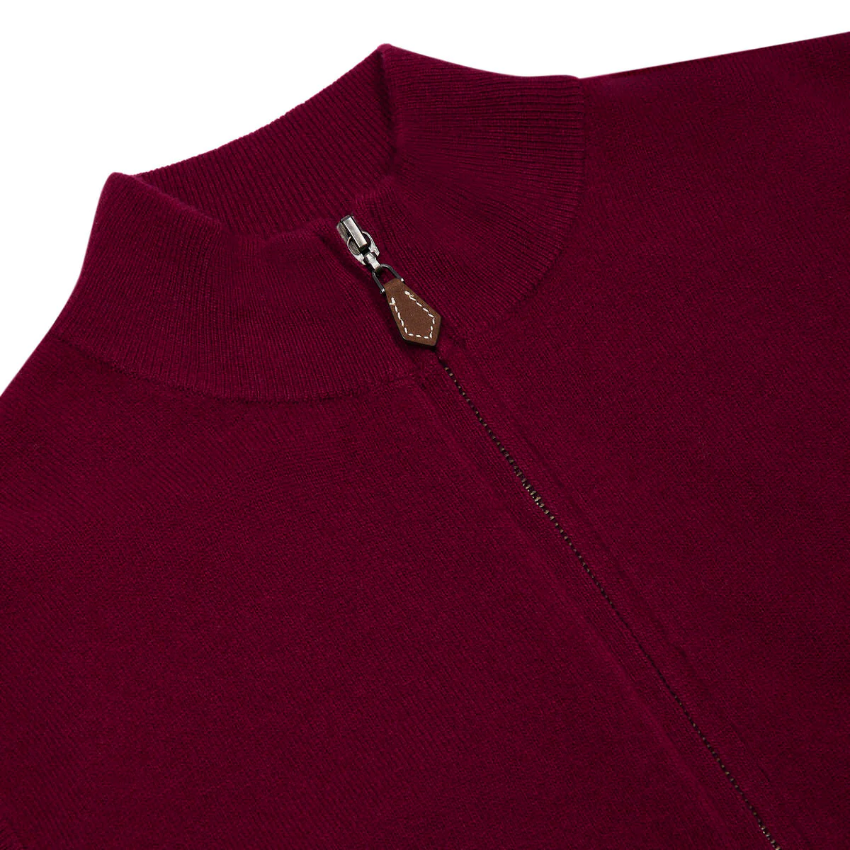 Welbeck Geelong Wool Gilet in Claret - Image 3