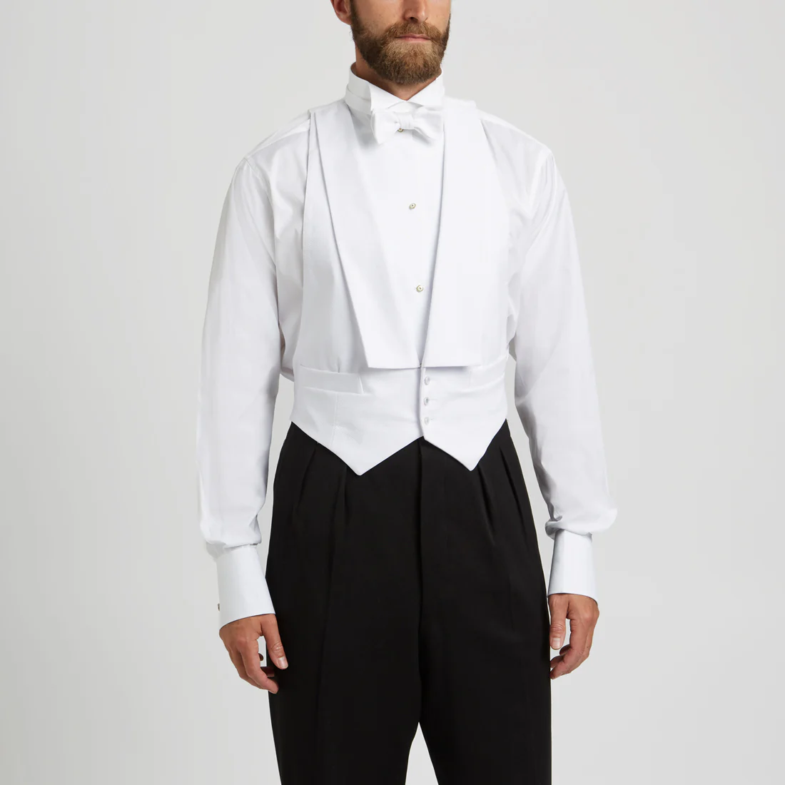 White Tie Marcella Waistcoat in White - Image 6