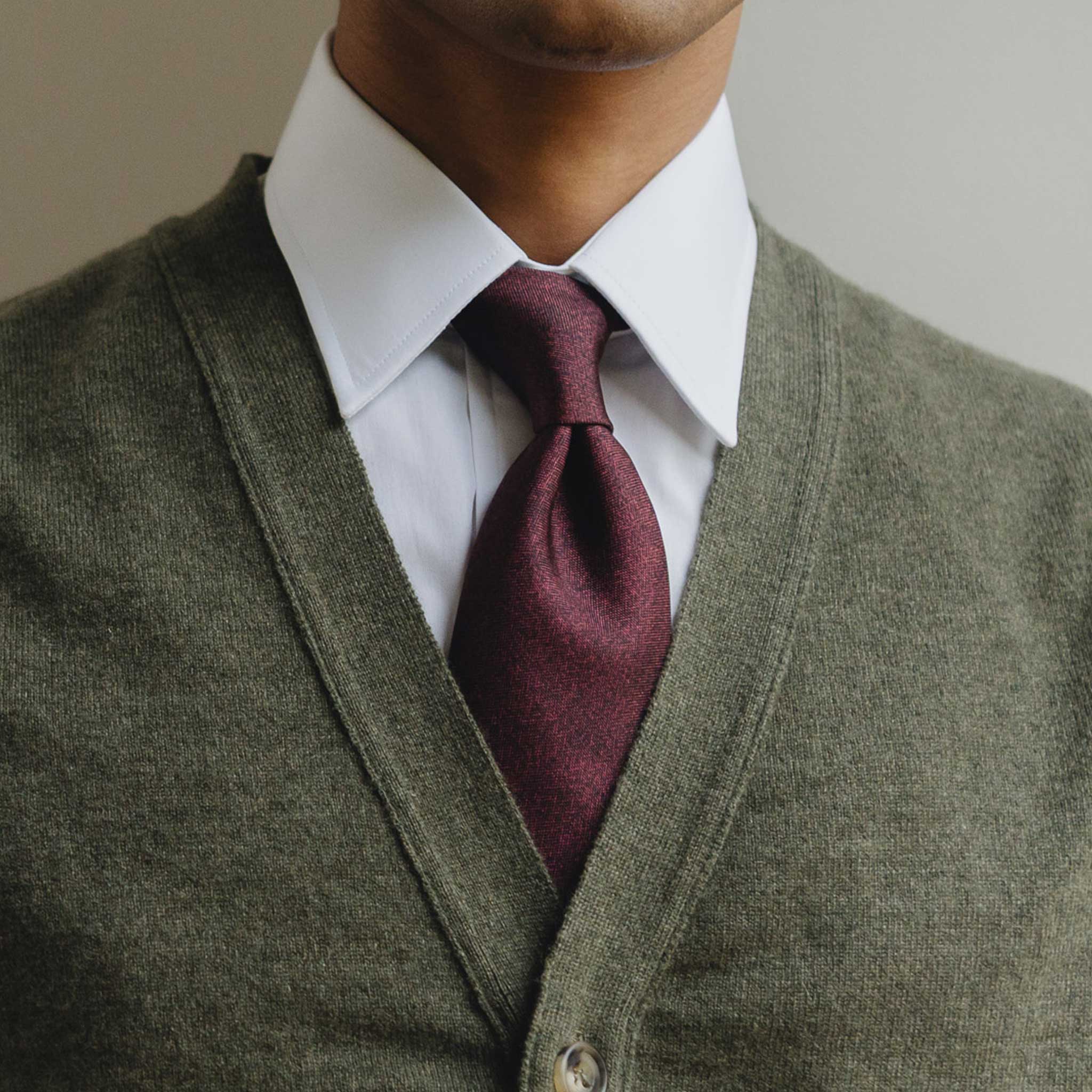 Wilton Scottish Cashmere Sleeveless Cardigan in Loden Green - Image 4